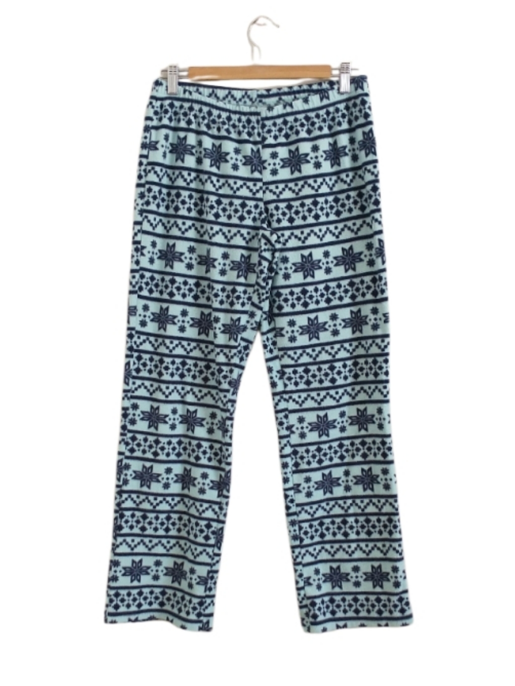 Sonoma Light Blue Fair Isle Print Kids Pajama Pants Size S Cozy Winter Lounge